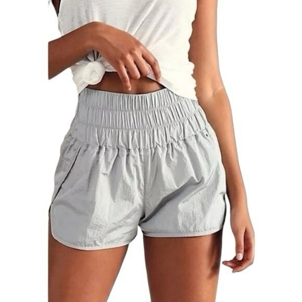 FP Movements Free People Gray High Rise Athletic Shorts Size Small